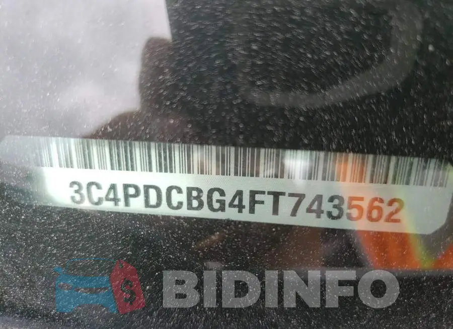 3C4PDCBG4FT743562 Photo# 12