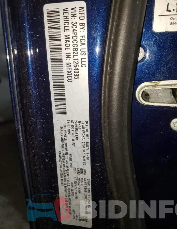 3C4PDCGB2LT264095 Photo# 13