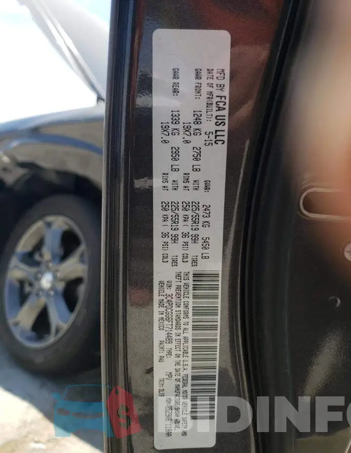 3C4PDCGG6FT714489 Photo# 13
