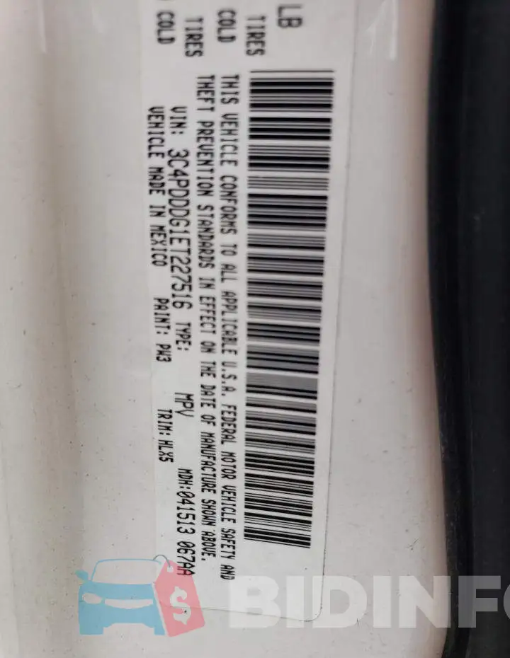 3C4PDDDG1ET227516 Photo# 14