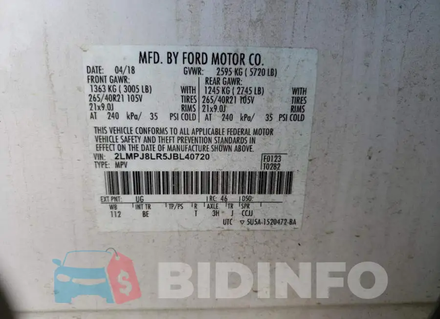 2LMPJ8LR5JBL40720 Photo# 12