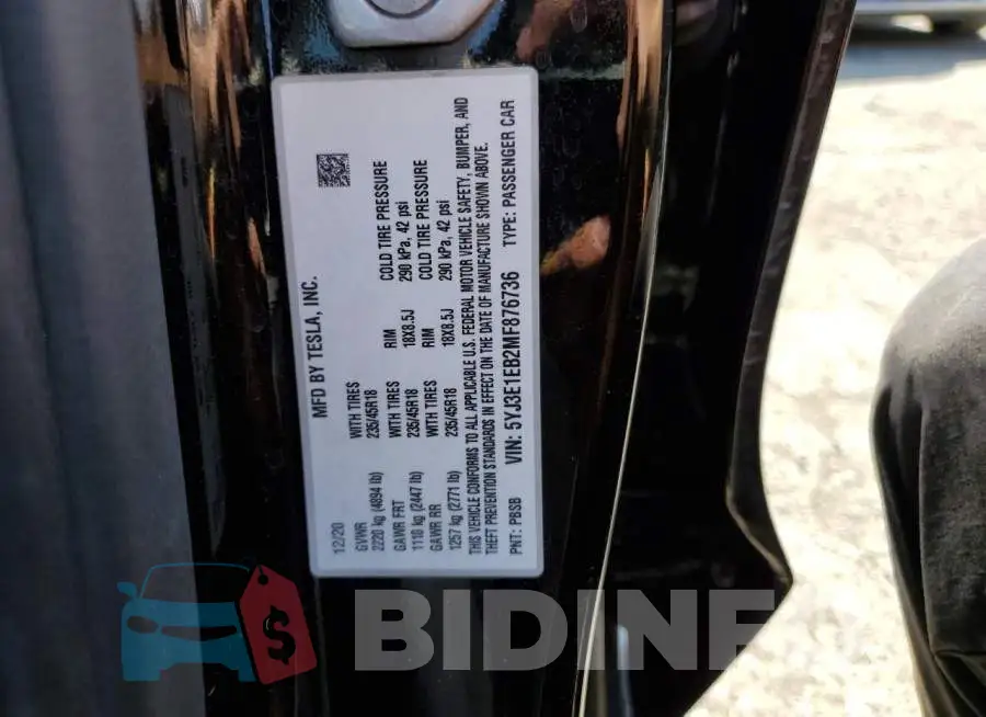5YJ3E1EB2MF876736 Photo# 12