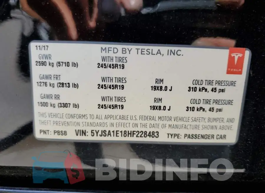 5YJSA1E18HF228483 Photo# 12