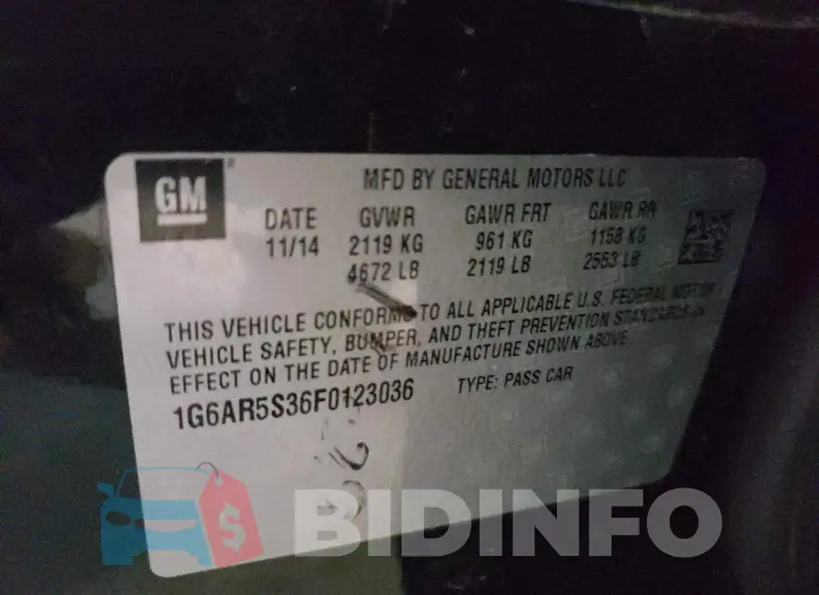 1G6AR5S36F0123036 Photo# 12