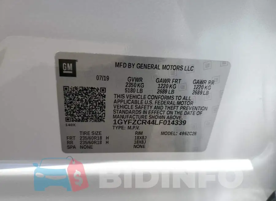 1GYFZCR44LF014339 Photo# 13