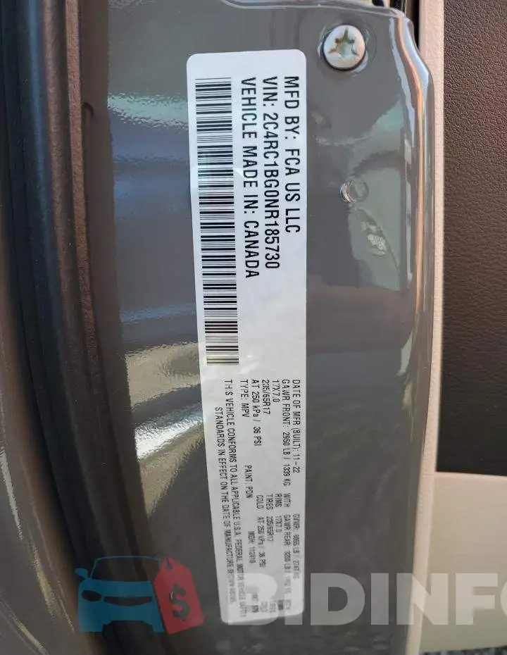 2C4RC1BG0NR185730 Photo# 13