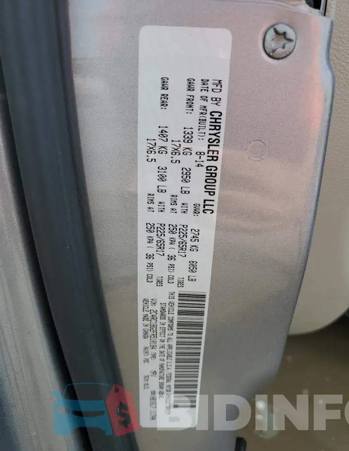 2C4RC1BG2FR510184 Photo# 14