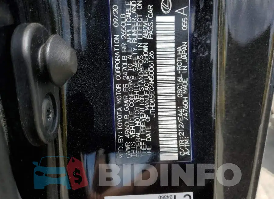 JTHD85EC4M5006126 Photo# 12