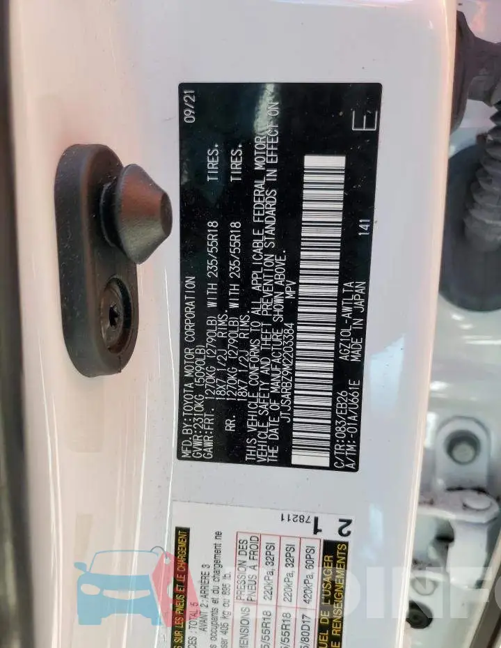 JTJSARBZ9M2203384 Photo# 13