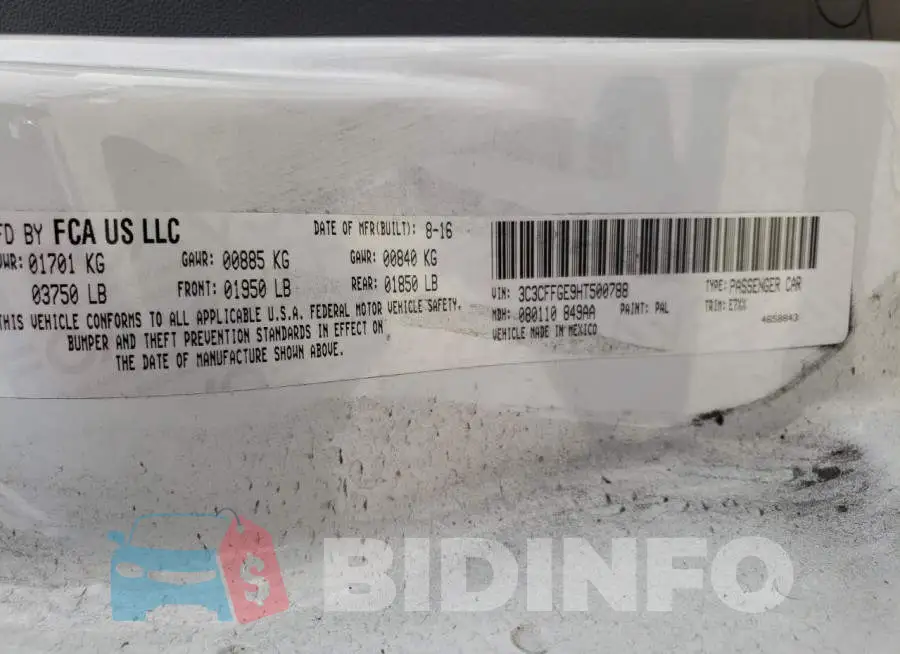 3C3CFFGE9HT500788 Photo# 13