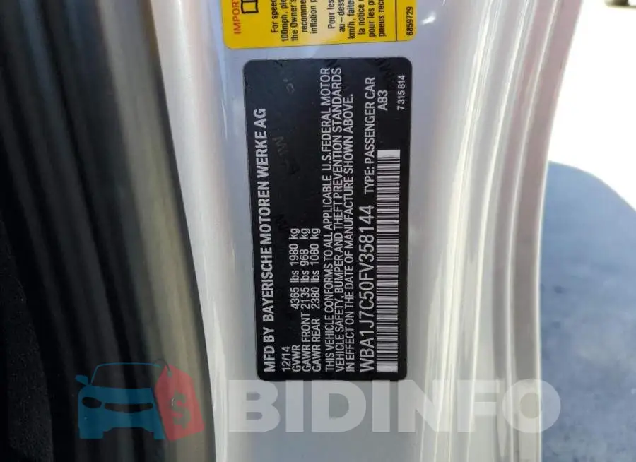 WBA1J7C50FV358144 Photo# 13