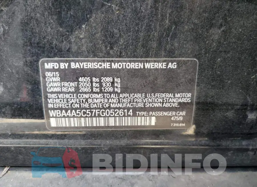 WBA4A5C57FG052614 Photo# 12