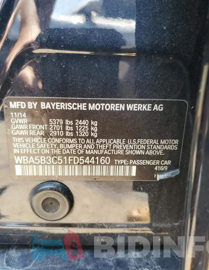 WBA5B3C51FD544160 Photo# 12