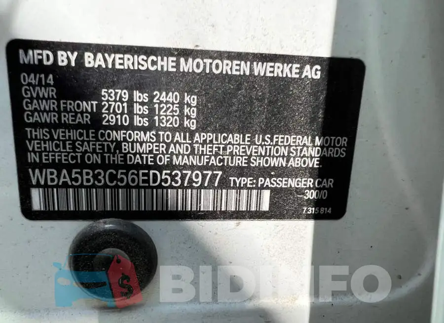 WBA5B3C56ED537977 Photo# 10
