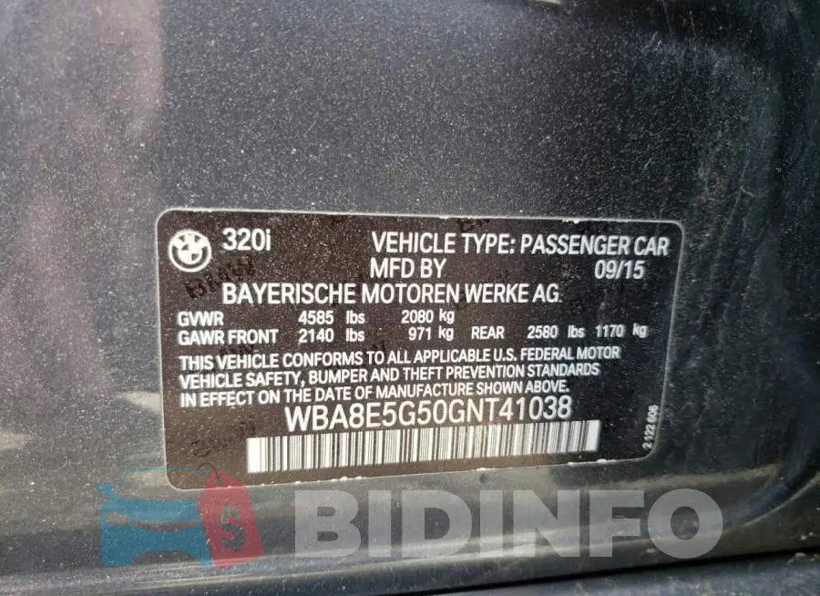 WBA8E5G50GNT41038 Photo# 12
