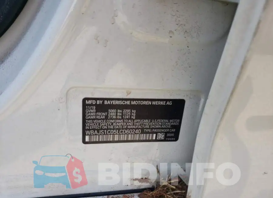 WBAJS1C05LCD60240 Photo# 10
