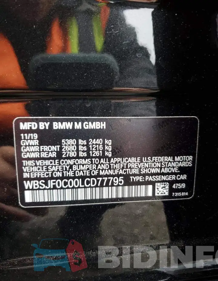 WBSJF0C00LCD77795 Photo# 12