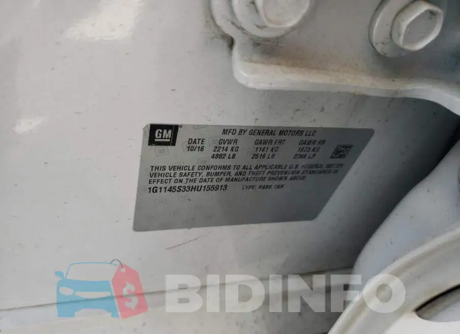 1G1145S33HU155913 Photo# 12