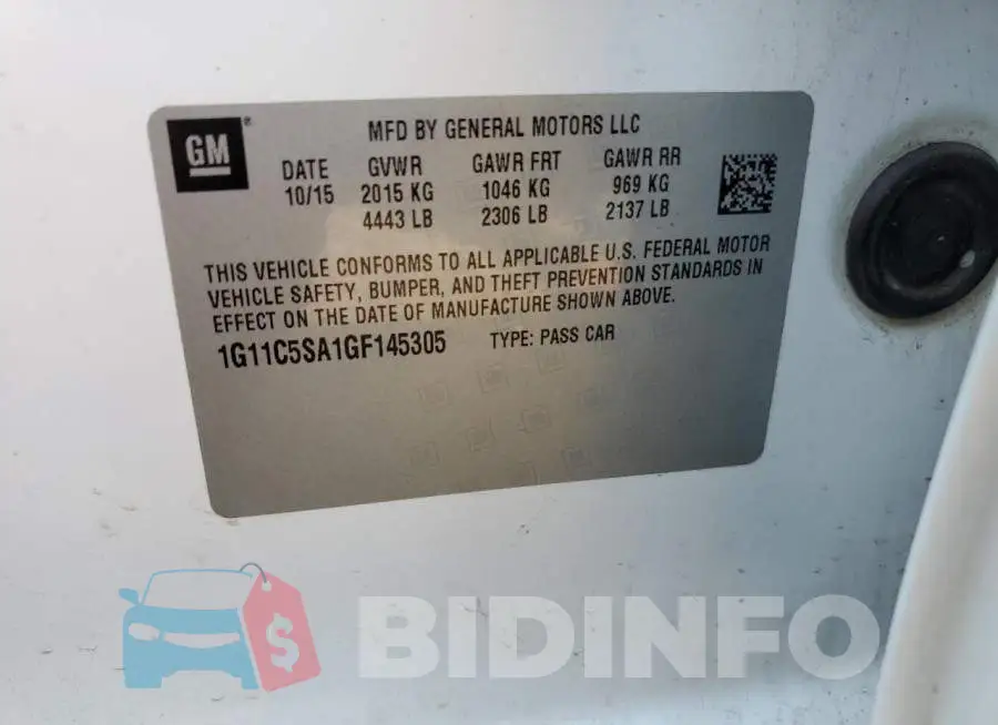 1G11C5SA1GF145305 Photo# 12