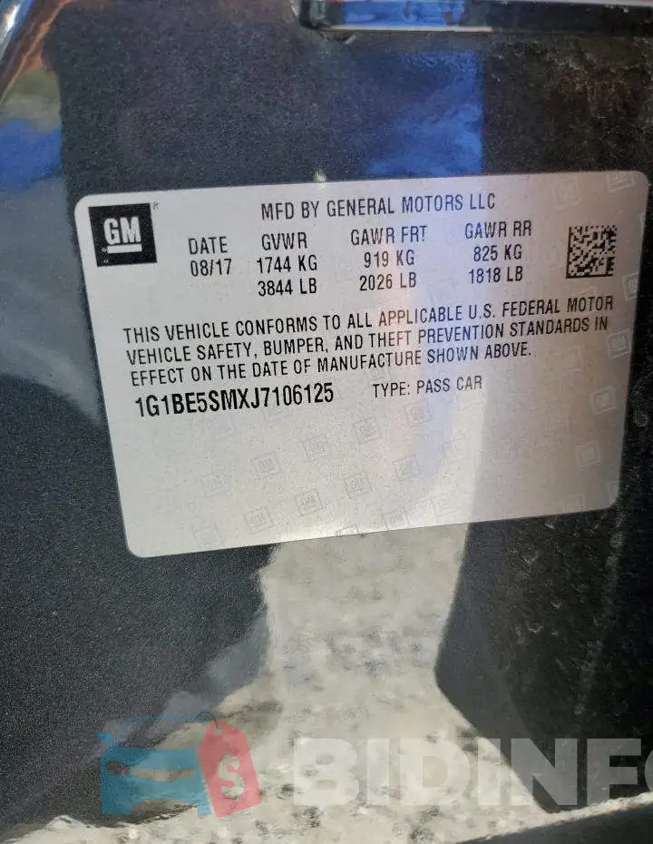 1G1BE5SMXJ7106125 Photo# 13