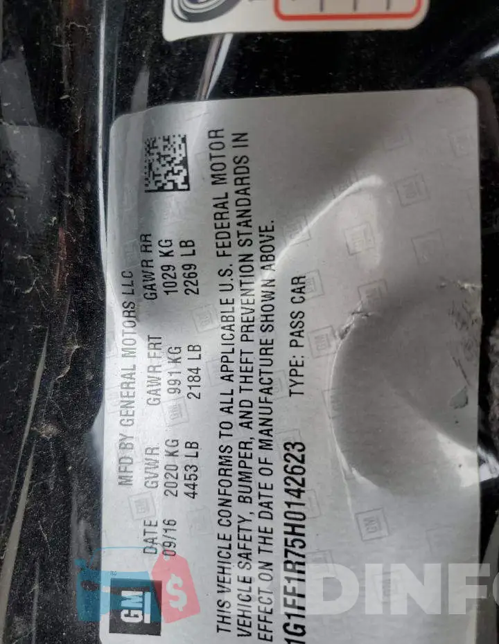1G1FF1R75H0142623 Photo# 12