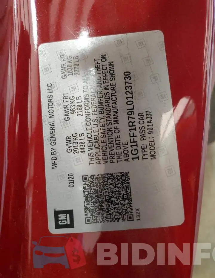 1G1FF1R79L0123730 Photo# 13