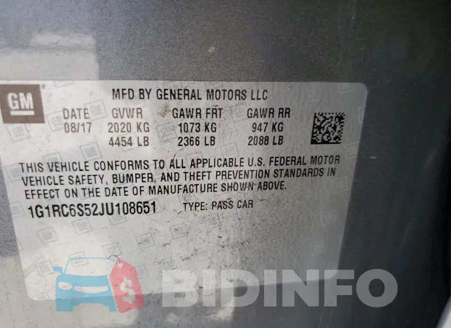 1G1RC6S52JU108651 Photo# 13