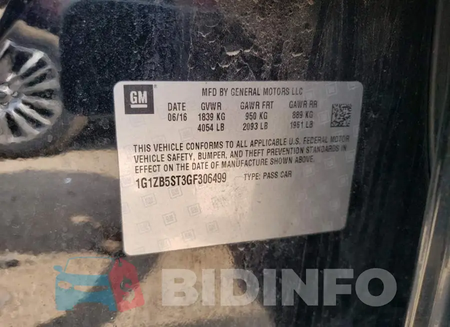 1G1ZB5ST3GF306499 Photo# 13