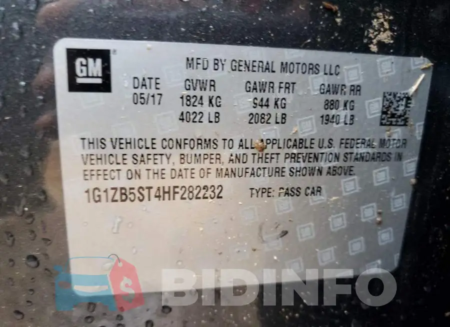 1G1ZB5ST4HF282232 Photo# 12