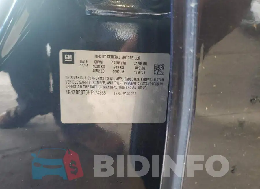 1G1ZB5ST6HF174355 Photo# 12