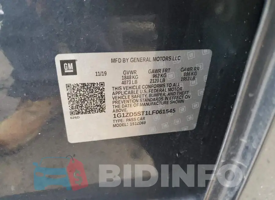 1G1ZD5ST1LF061545 Photo# 12