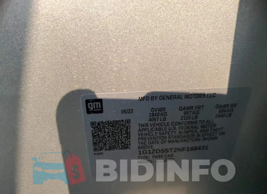 1G1ZD5ST2NF168431 Photo# 12