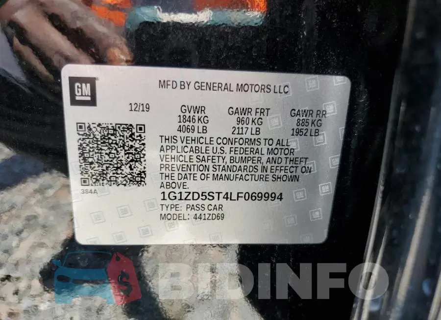 1G1ZD5ST4LF069994 Photo# 12