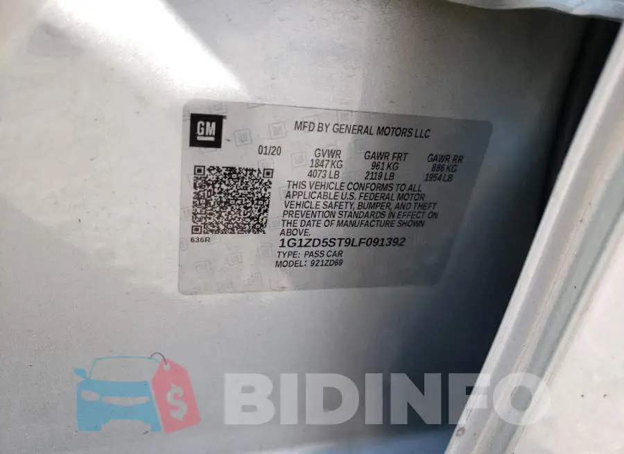 1G1ZD5ST9LF091392 Photo# 12