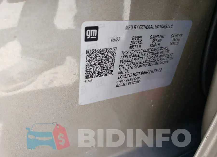 1G1ZD5ST9NF157572 Photo# 12
