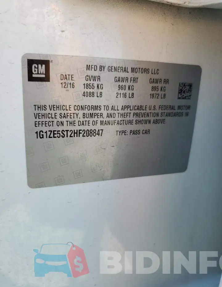 1G1ZE5ST2HF208847 Photo# 12
