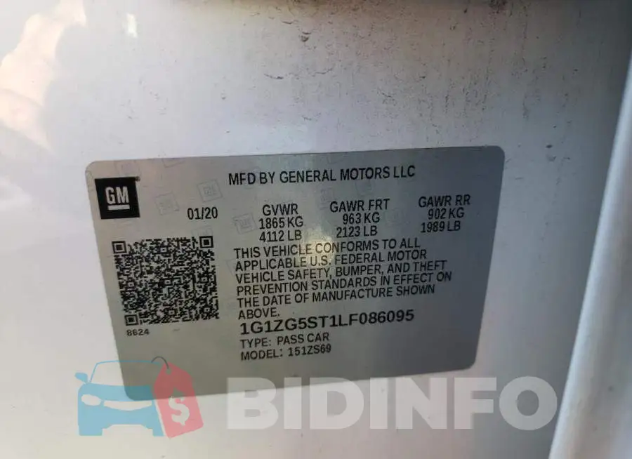 1G1ZG5ST1LF086095 Photo# 10