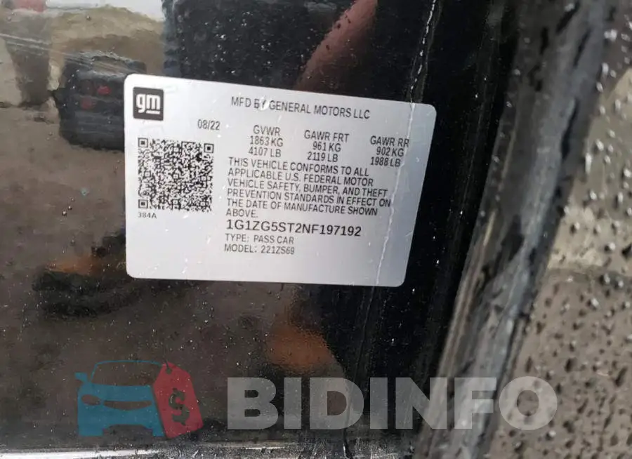 1G1ZG5ST2NF197192 Photo# 12