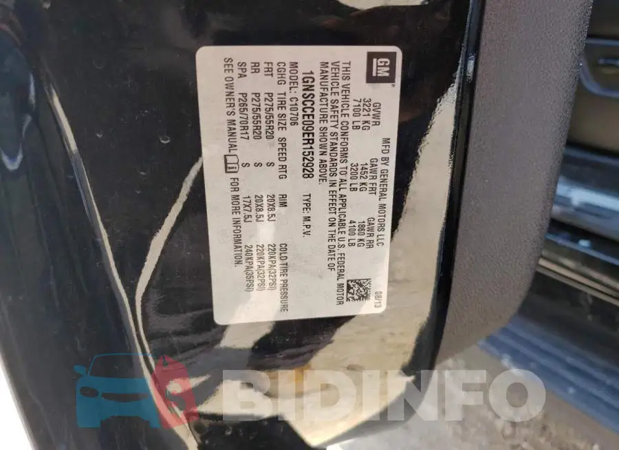 1GNSCCE09ER152928 Photo# 13