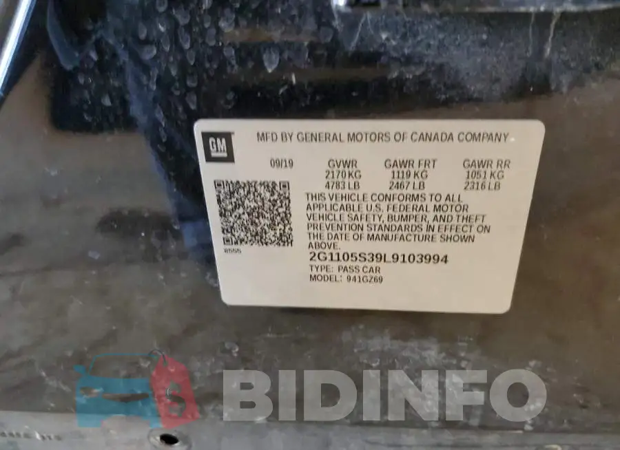 2G1105S39L9103994 Photo# 13