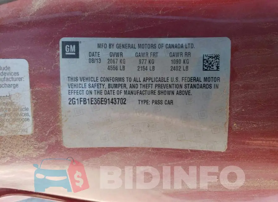 2G1FB1E36E9143702 Photo# 12