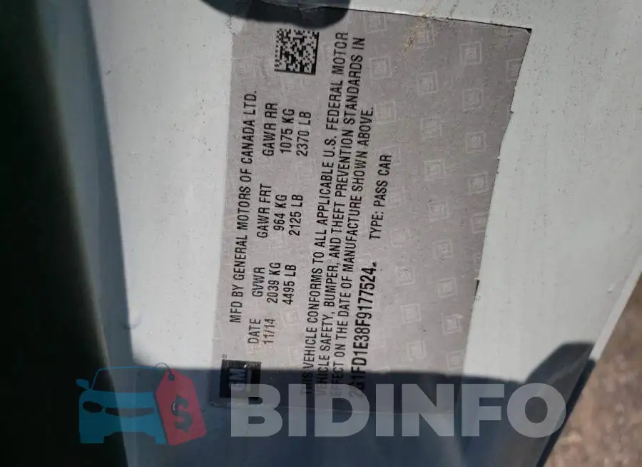 2G1FD1E38F9177524 Photo# 13