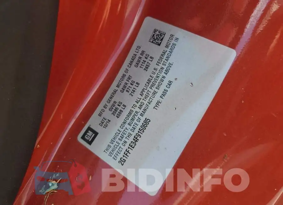 2G1FF1E34F9150685 Photo# 12