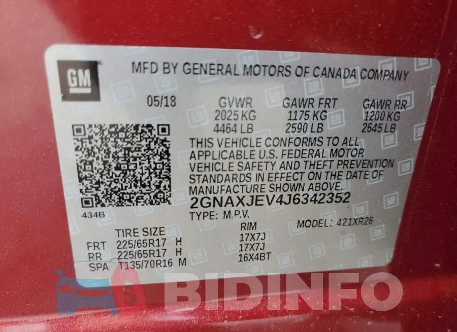 2GNAXJEV4J6342352 Photo# 12