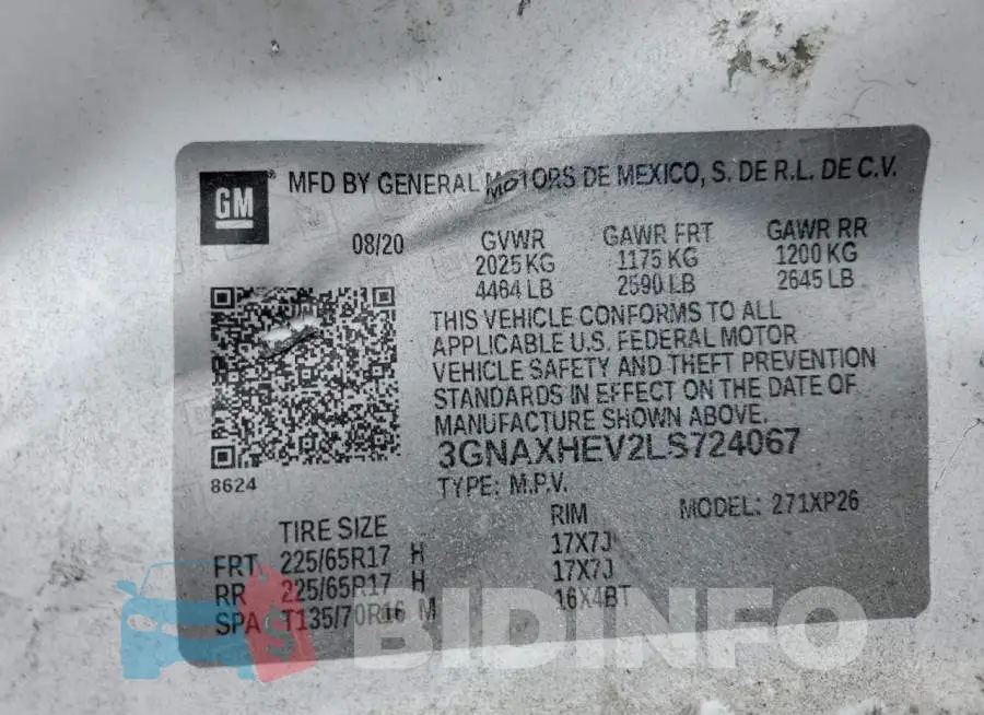 3GNAXHEV2LS724067 Photo# 13