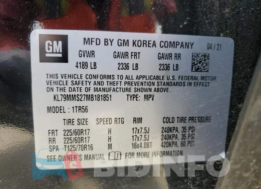 KL79MMS27MB181851 Photo# 14
