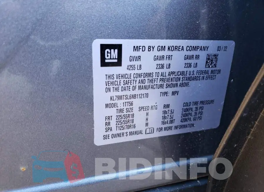 KL79MTSL6NB112170 Photo# 13
