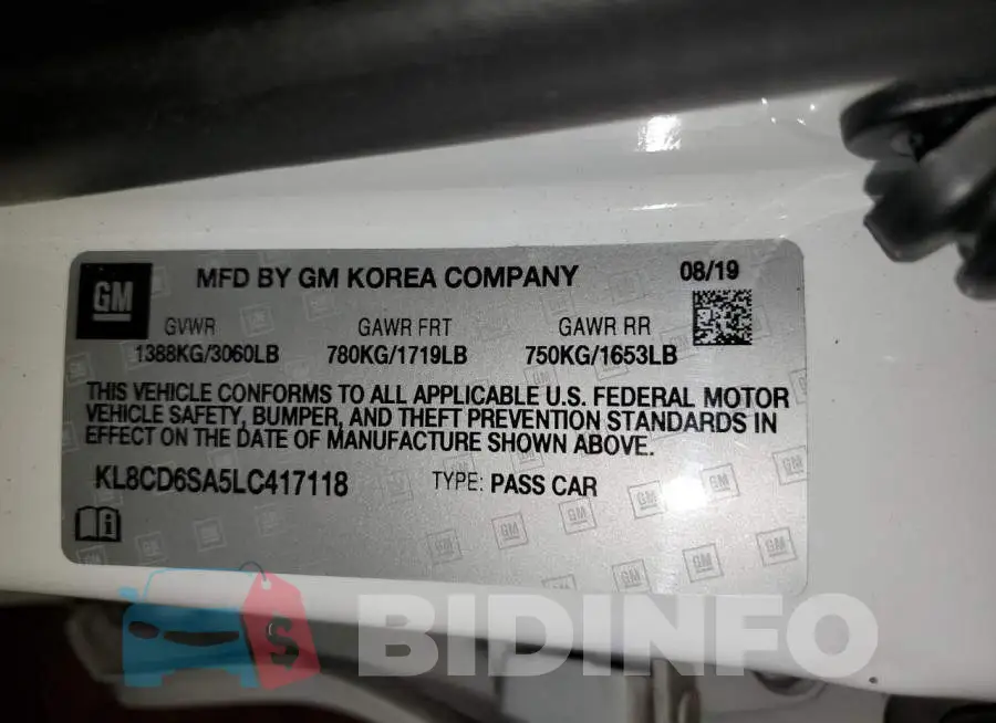 KL8CD6SA5LC417118 Photo# 12