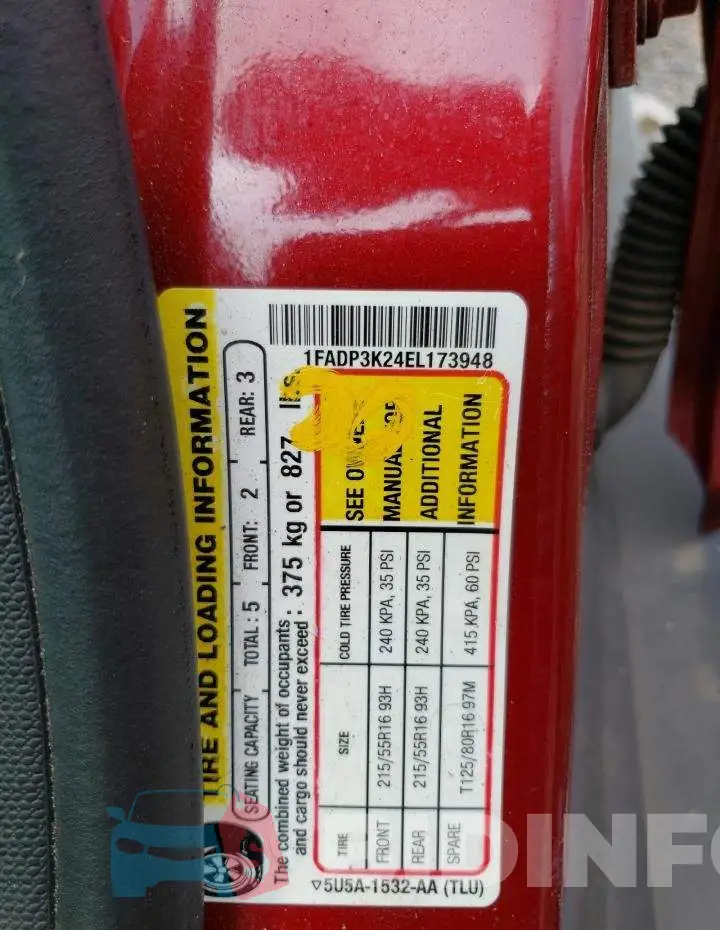 1FADP3K24EL173948 Photo# 12