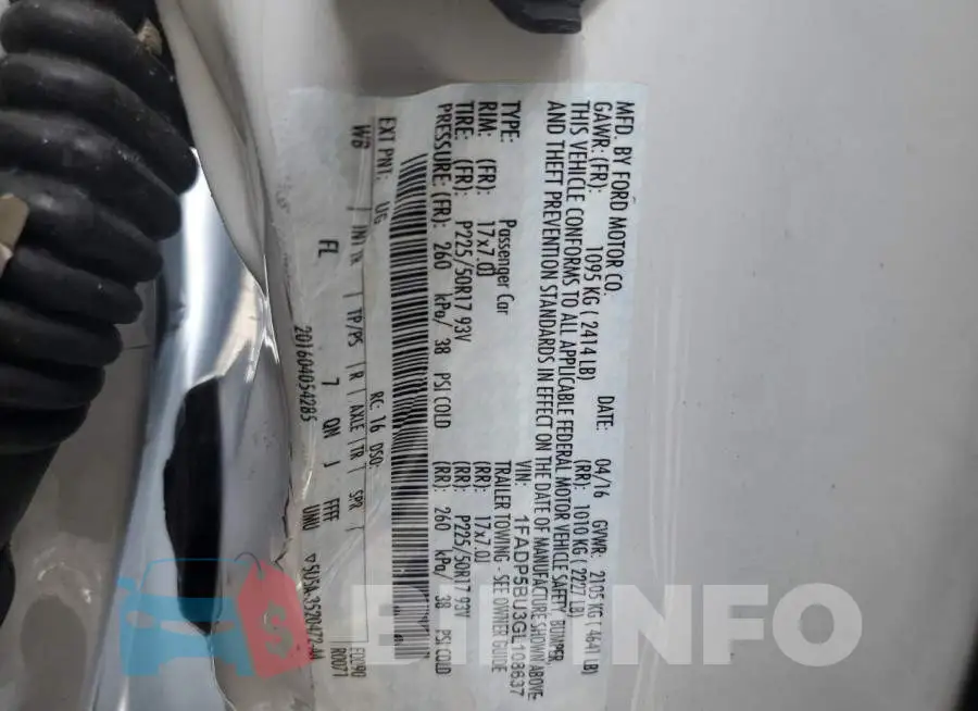 1FADP5BU3GL108637 Photo# 13